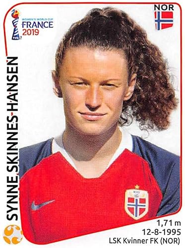 2019 Panini FIFA Women's World Cup France Album Stickers (Individual Sticker Only) Soccer #72 Synne Skinnes Hansen Norway 2 Inch by 2 12 Inch 2019 Panini FIFA Women's World Cup France Album Stickers (Individual Sticker Only) Soccer #72 Synne Skinnes Hansen Norway 2 Inch by 2 12 Inch