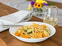 Vista 4 de Corelle Vitrelle - Juego de 6 cuencos redondos ligeros de 20 onzas, vidrio de triple capa y resistente a las astillas, color blanco escarcha