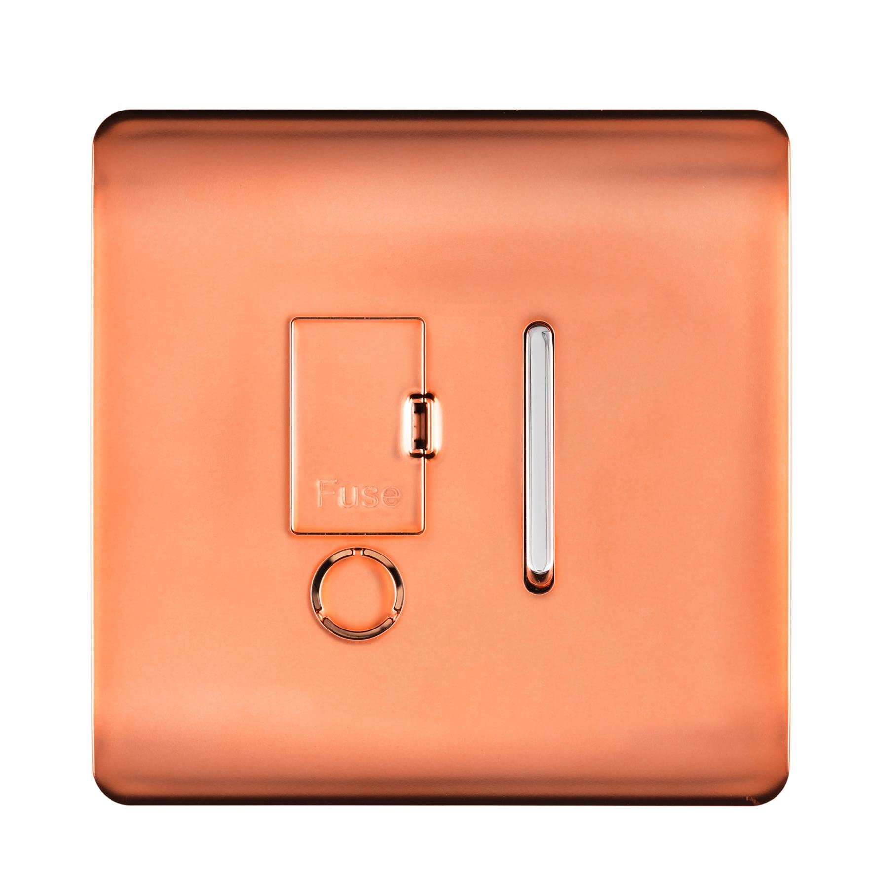 Trendi Switch 13Amp Copper Fused Spur With Flex Outlet