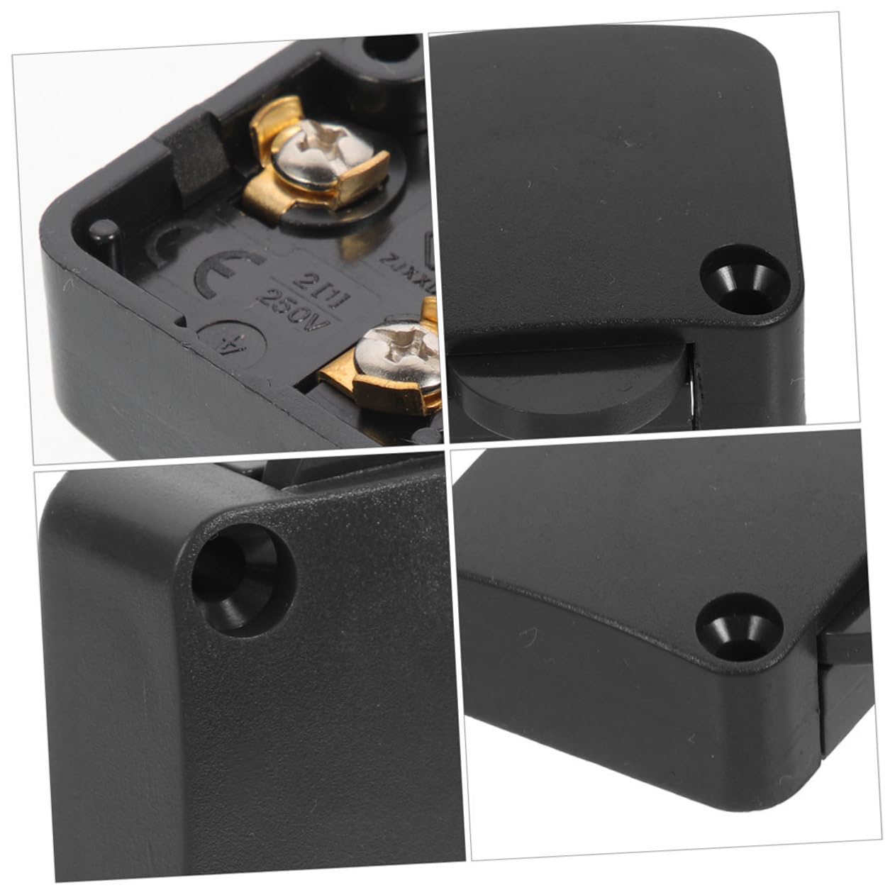 SOLUSTRE 10piezas Interruptor De Luz De Armario Control Automático Para Puertas De Muebles y Closets Compatible Instalación Color Negro