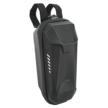 Adium Universal Scooter Bag, Large Capacity Light Weight Waterproof Zipper Net Pocket Hard EVA Electric Scooter Bag for Scooter (S)