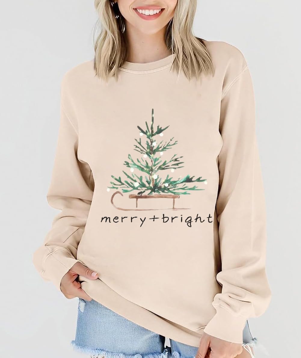 Ykomow Snowman Wine Cheers Sweatshirts Women Long Sleeve Christmas Graphic Tees Funny Xmas Tops - Image 3