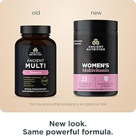 Ancient Nutrition Multivitamin for Women, Multi Women\'s, Vitamin D, C, B12, Zinc, Magnesium, Supports Healthy Immune System and Bone Health, 90 Ct