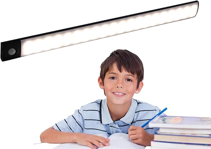 Vesone Cabinet Light, Under Cabinet Lighting for Kitchen, 0mAh Wireless Magnetic Night Light Bar for Basement Stairs Garage Entrance Storage Vesone