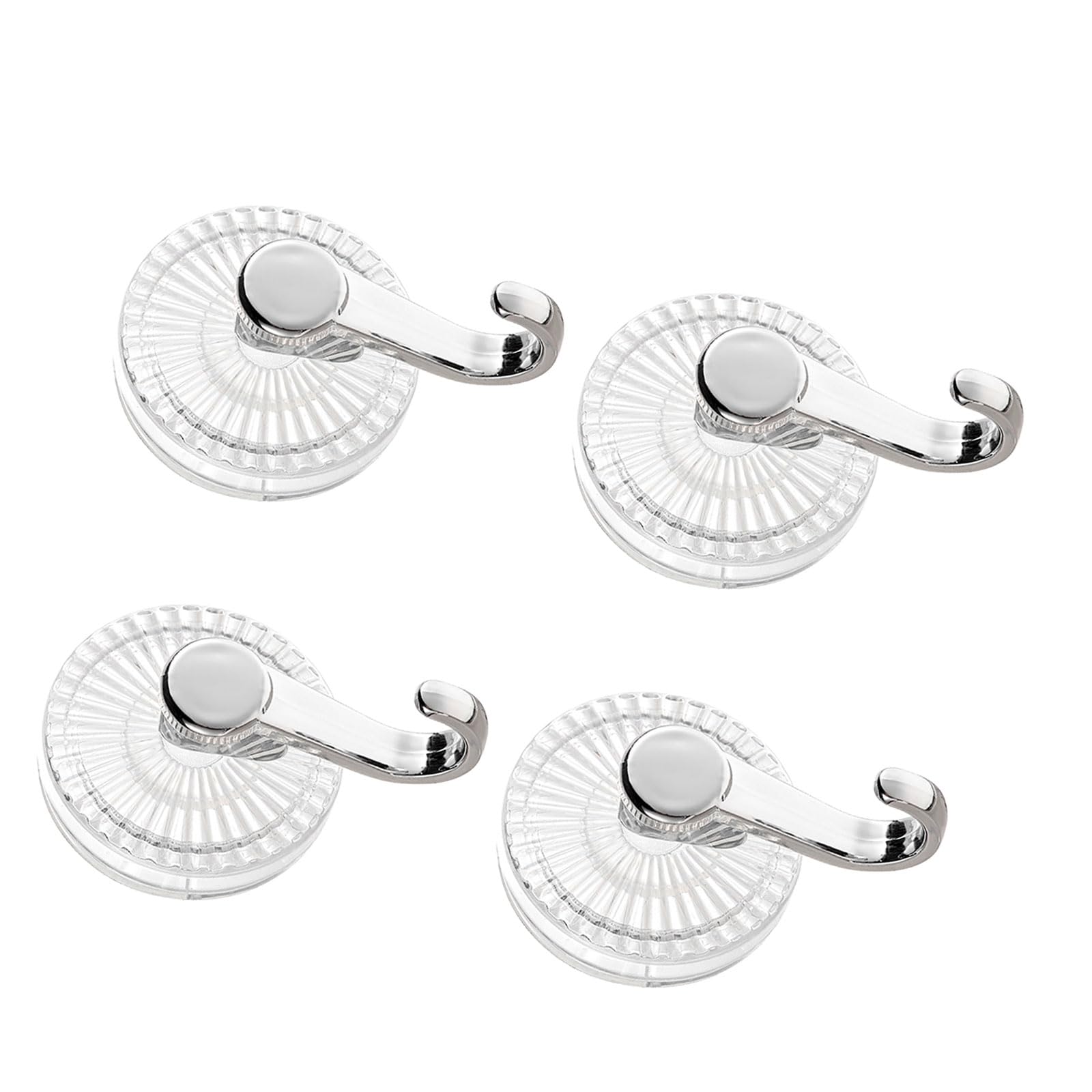Woedpez Functional Suction Cup Hooks Bathroom Towel Hangers Sturdy Without Drill Installation for Wet Area Home Storage Removable Waterproof Suction Cup Shower Hooks