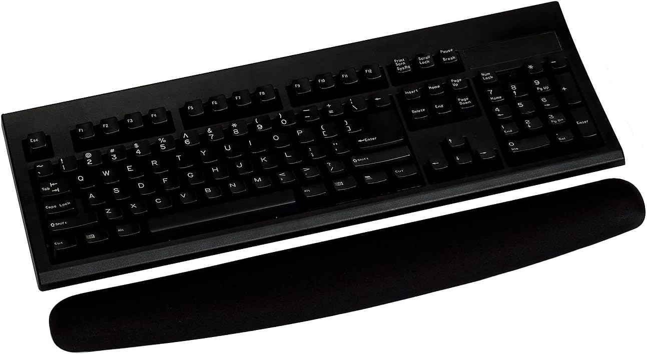 3M WR209MB Foam Keyboard Wrist Rest, Nonskid Base, Black