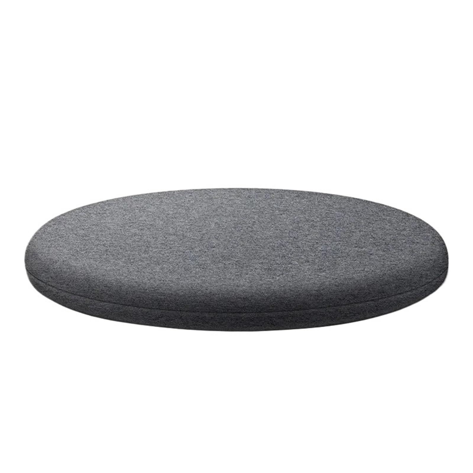 EnxJire Sofa Cushion Support Memory Foam Round Chair Pad Seat Cushion Cotton Mit Removable Cover(Dark grey,35x35cm)