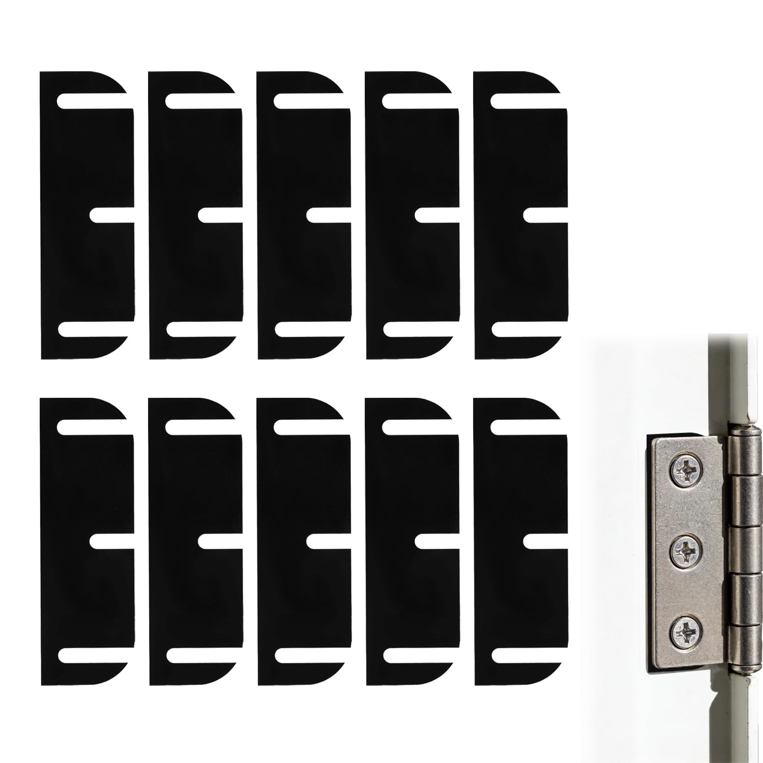 Cuñas de Bisagra para Puerta, 3,5in/8,85cm Ajustables, Relleno de Espacios