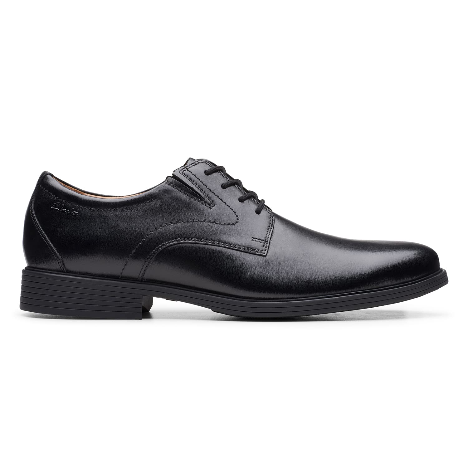 Clarks Men's Whiddon Cap Oxford, Black Leather, 10.5 UK