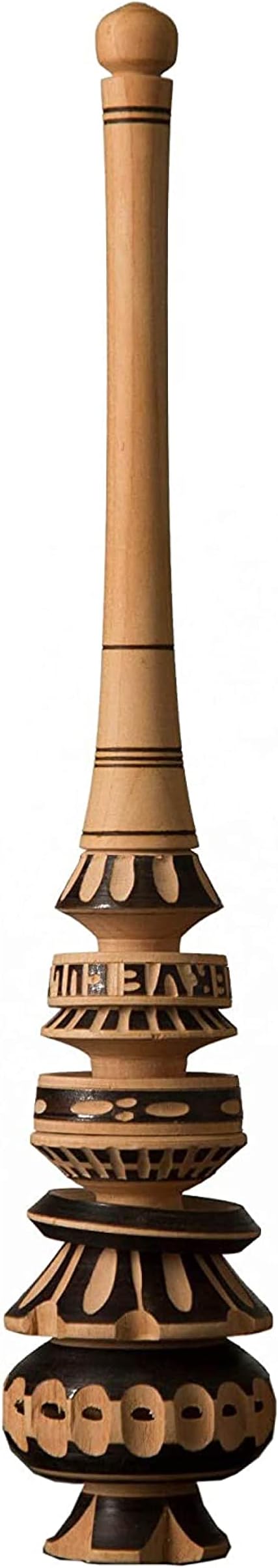 Traditional Molinillo Whisk by Verve CULTURE, Wooden Stirrer and Frother for Mexican Hot Chocolate, Authentic Mexican Cookware, Handmade Wooden Kitchen Utensils, Large 13.5”- 14.5''