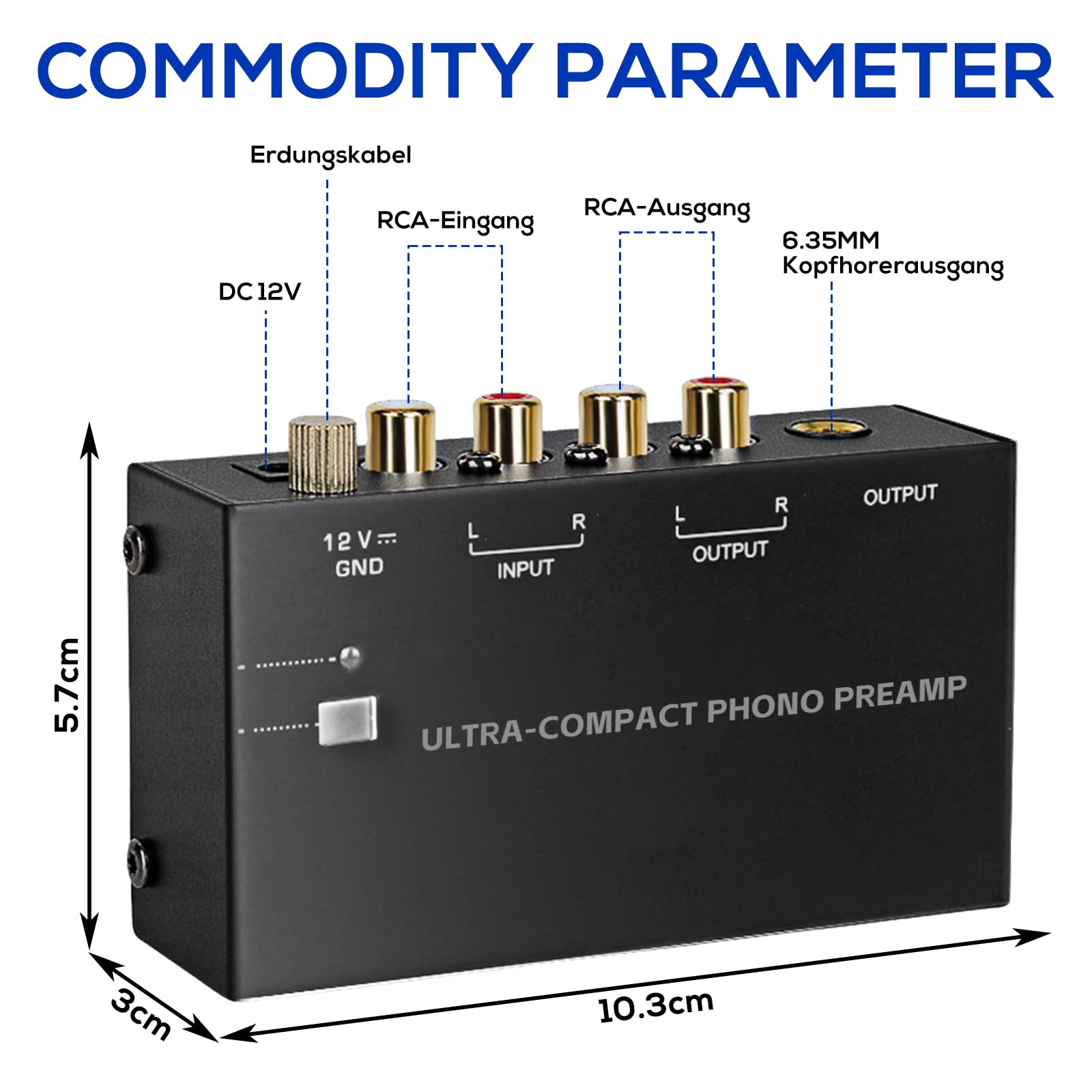 Phono Preamp Preamplificador DE Fonu00f3grafo PP900