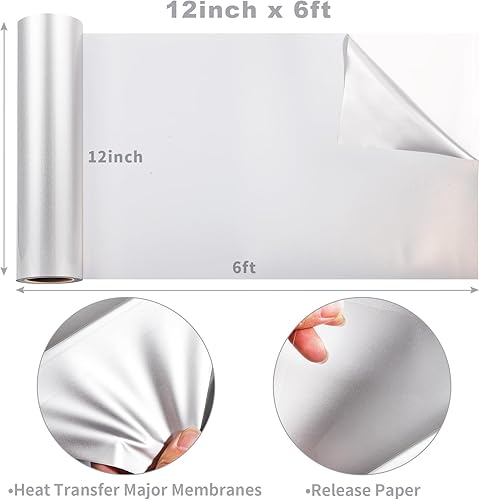 Miniatura 9 de GIRAFVINYL Vinilo de transferencia de calor negro brillante, vinilo negro HTV camaleón para planchar de 12 pulgadas x 4 pies, vinilo HTV de color