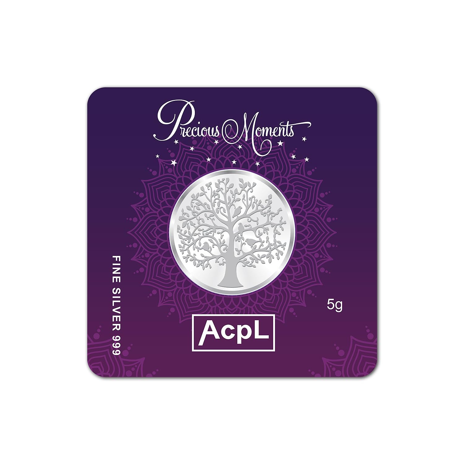 ACPL Precious Moments BIS Hallmarked Silver Coin Banyan Tree 5GM 999 Pure 1