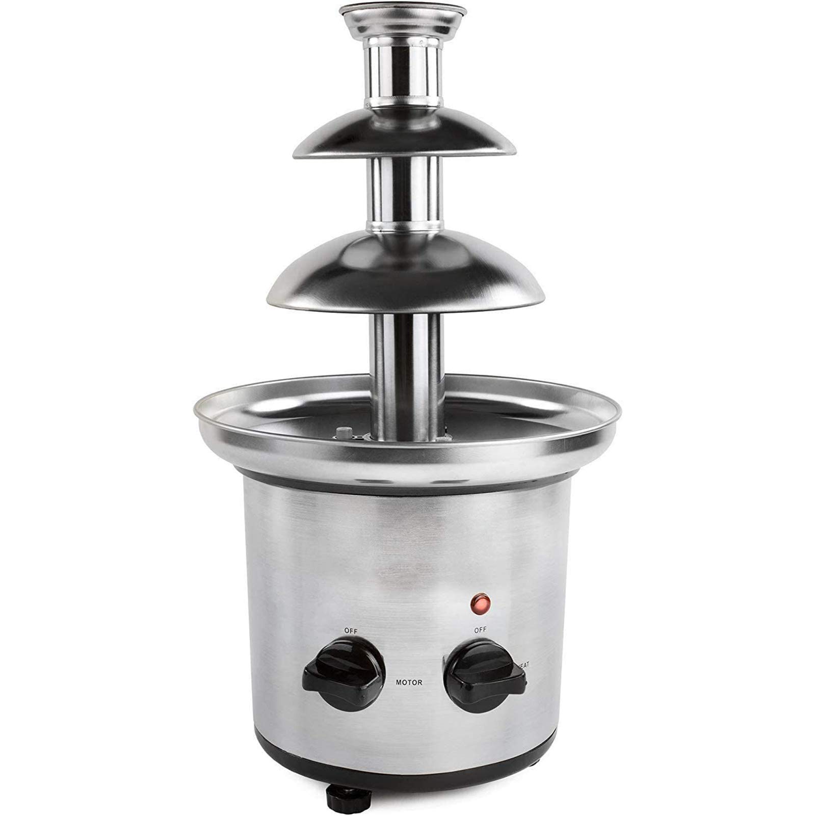 3 Tier Chocolate Fountain, Adjustable Temperature, Stainless Steel Fondue Machine, Fountain for Kids & Parties