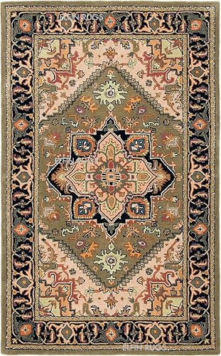Image of 8x12 Ft Wool Tufted Carpet - Extra Large Handmade Wool Rug for Spacious Bedrooms & Living Rooms