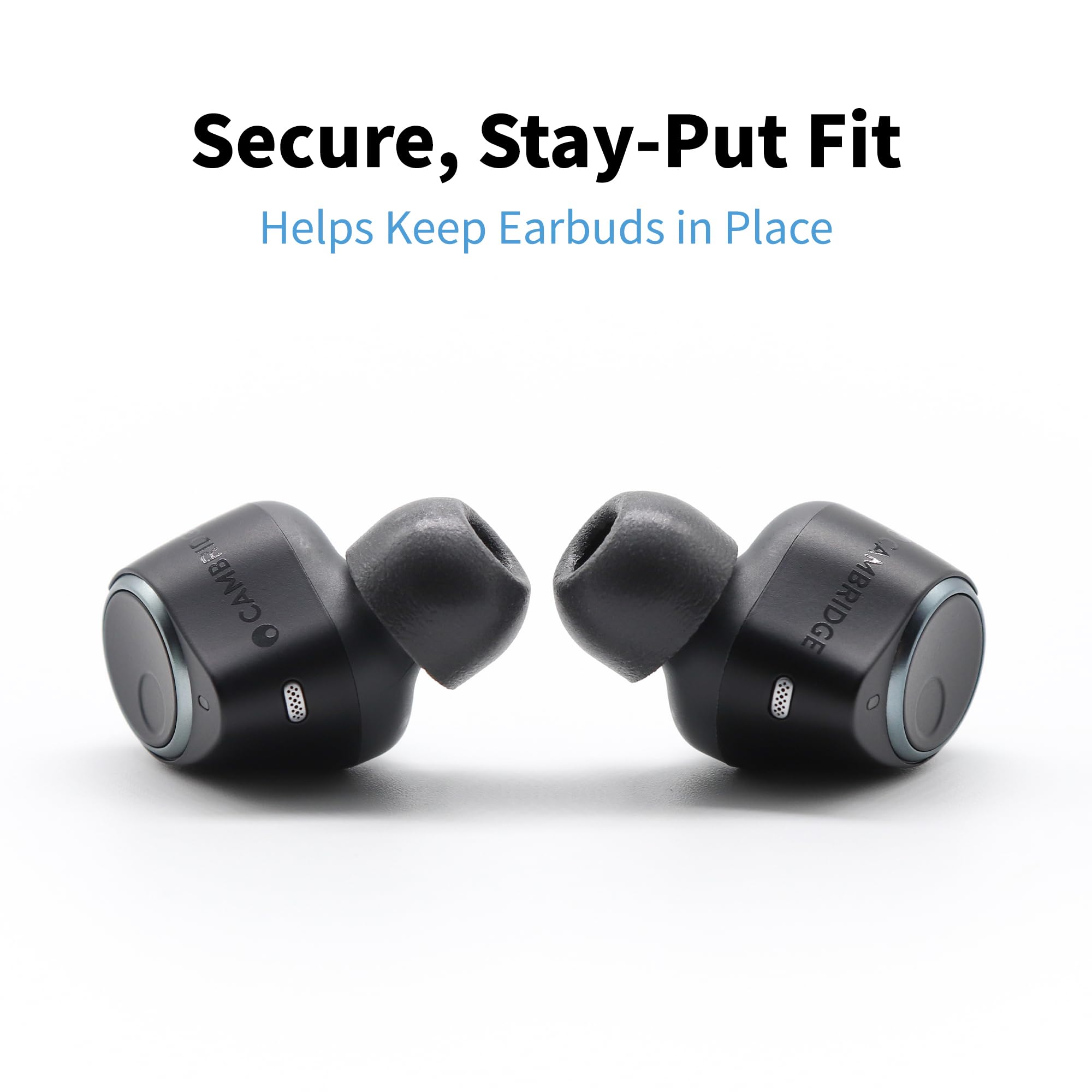 Comply TrueGrip MAX TW-170-A - Almohadillas de Espuma viscoelástica TrueGrip MAX para Bowers & Wilkins, Jabra, SteelSeries, TOZO, Soundcore | Máxima Comodidad, Ajuste Seguro, Aislamiento de Ruido