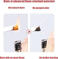 Vista 7 de Cable de Extensión Delgado Blanco de 15 Pies, Cable de Extensión de 2 Clavijas para Uso Interior y Exterior con Toma Única - Ideal para Luces