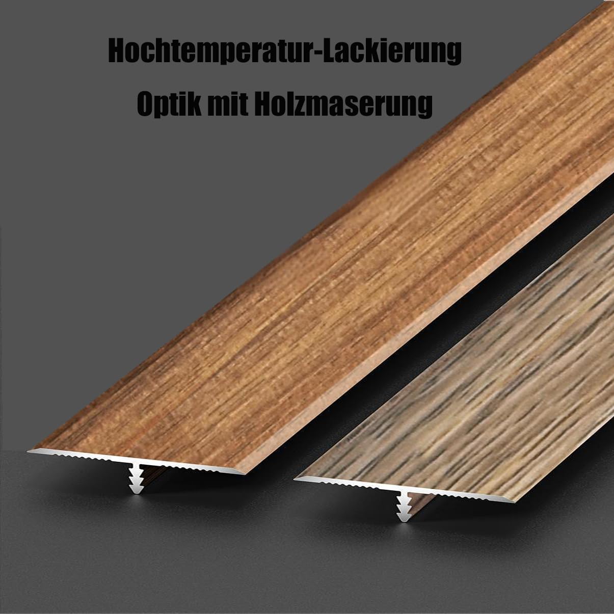 Tapajuntas Suelo/Perfil De Transición, Umbral Piso Tira Transición Metal Aluminio Moldura En T, Suelo Fácil Limpiar, para Puertas Entrada, Porch, Entradas Exteriores,Light Oak,Width 33mm