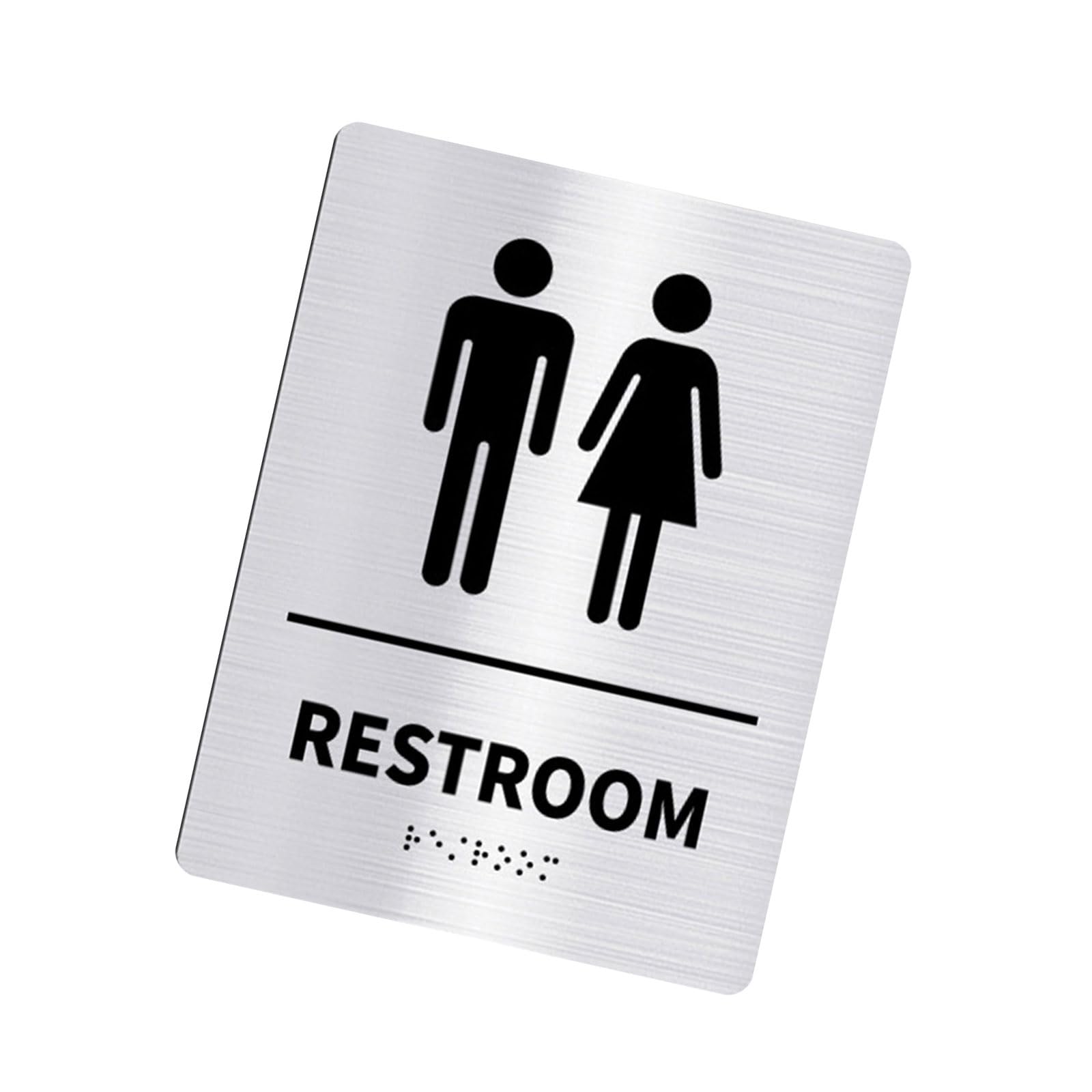carotoe Women Unisex Bathroom Sign WCs Toilet Entrance Signs Door Sticker for Public Place Home Decoration Wall Decals Bathroom Door Sign