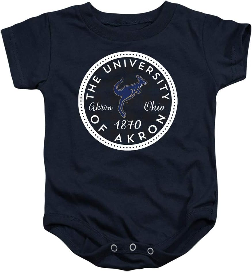 University of Akron The Official Plaid Badge Unisex Infant Snap Suit for Baby