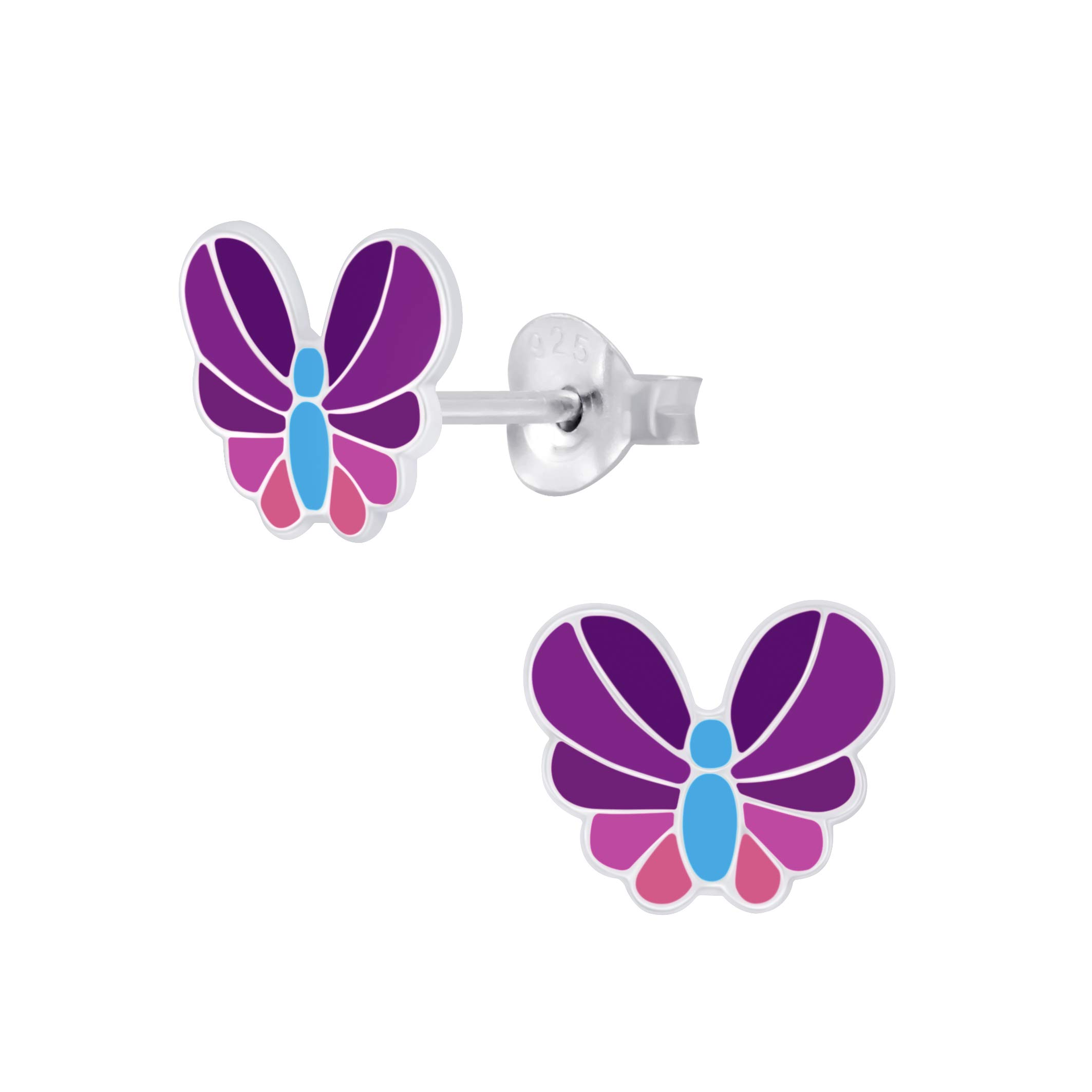 Aww So Cute 925 Sterling Silver Hypoallergenic Butterfly Stud Earrings for Babies, Kids & Girls | Diwali Gift | Comes in a Gift Box | 925 Stamped with Certificate of Authenticity | ER1812 (B08PFSTYV9) Amazon Price History, Amazon Price Tracker