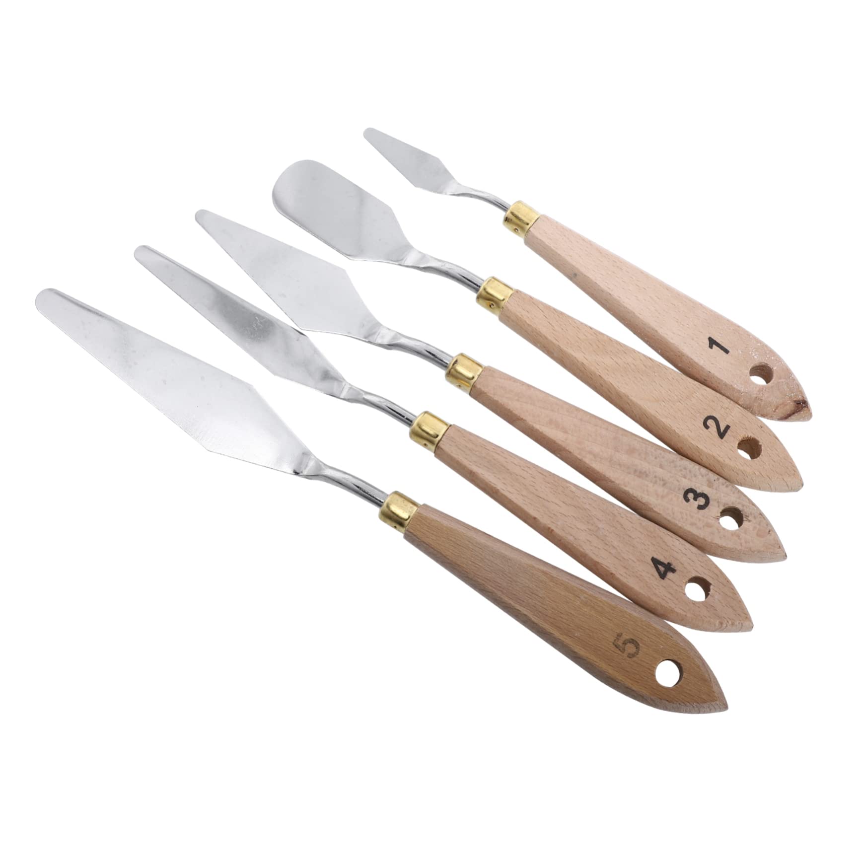 IWOWHERO Oil Painting Palette Bulk Set Scrapper Spatula Mixing Tool for Artists Students