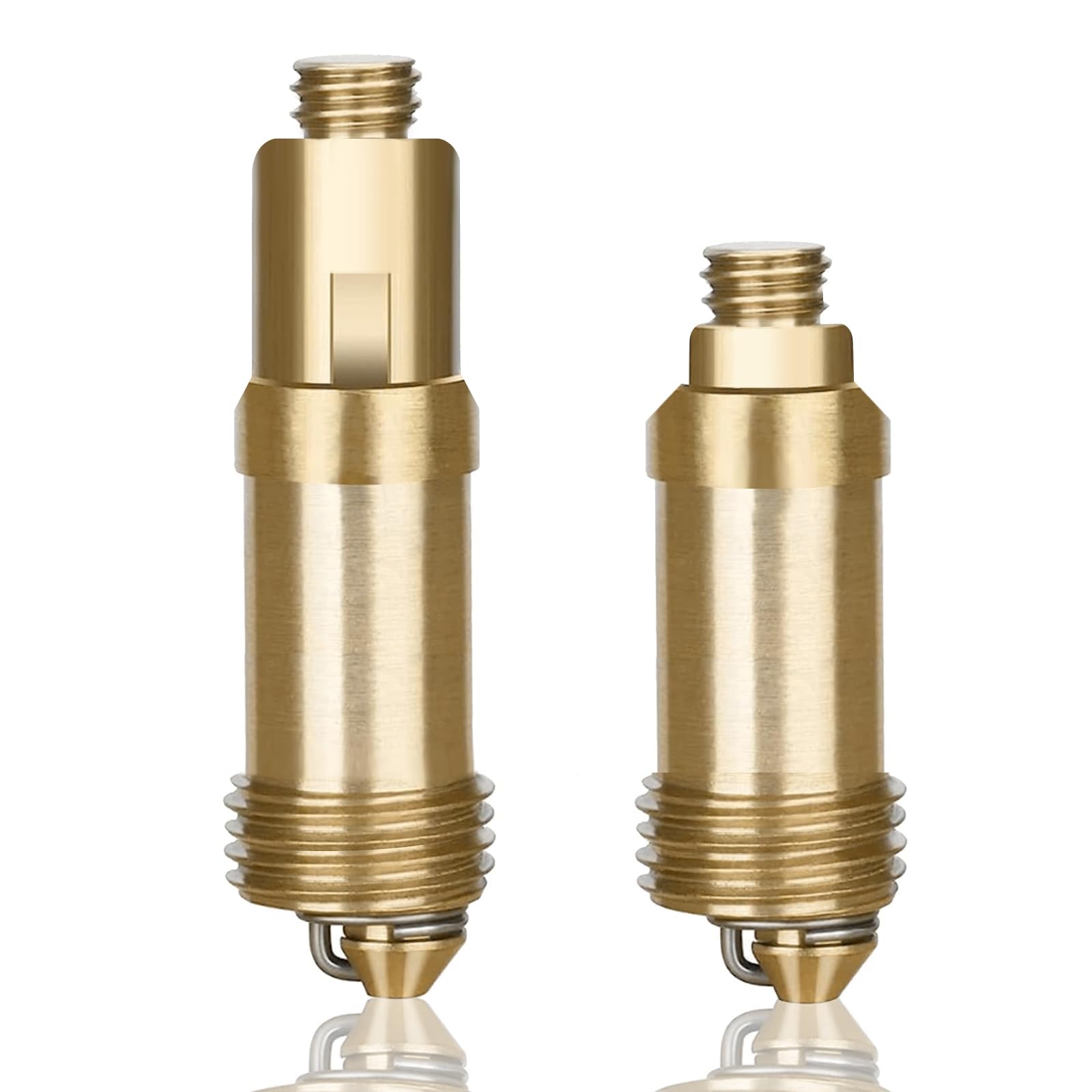 Yixinhe 2 Yellow 2 Pcs Pop Up Sink Plug Replacement, Click Clack Brass Plug Bolt, Pop Up Bath Plug, For Most Sink Basin Drain Stopper