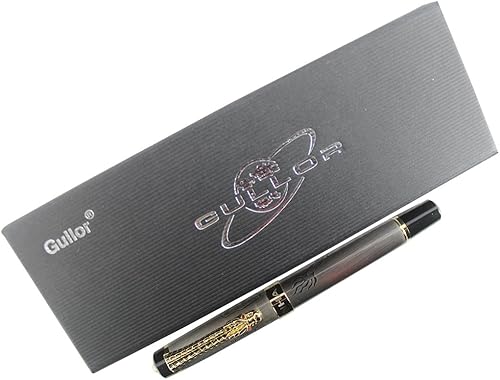 Miniatura 4 de Gullor Pluma estilográfica JINHAO 'Loong Offspring' Dragón chino de plata antigua en relieve