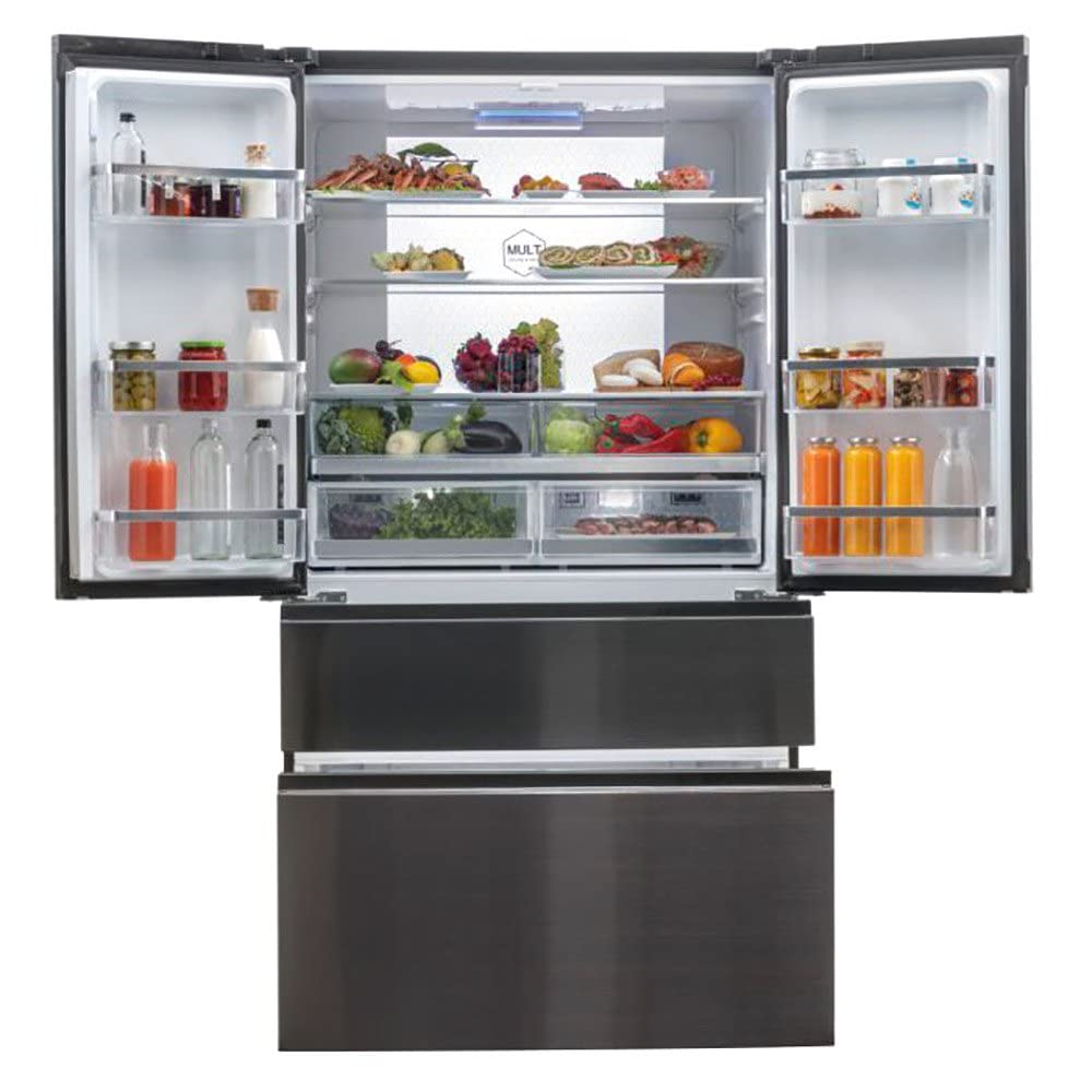 Haier HB26FSNAAA frigo américain Autoportante 685 L E Noir