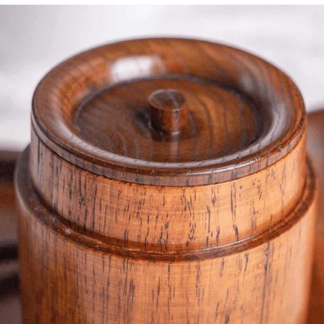 Amazon｜キャニスター 茶筒 茶缶 茶入れ 木製 無地 和風 オシャレ 茶葉