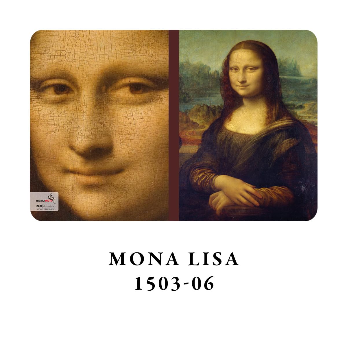 Retronote Da Vinci 4'lü Defter Seti, Renaissance Series, Çizgisiz, 64 Sayfa, 14x21 cm