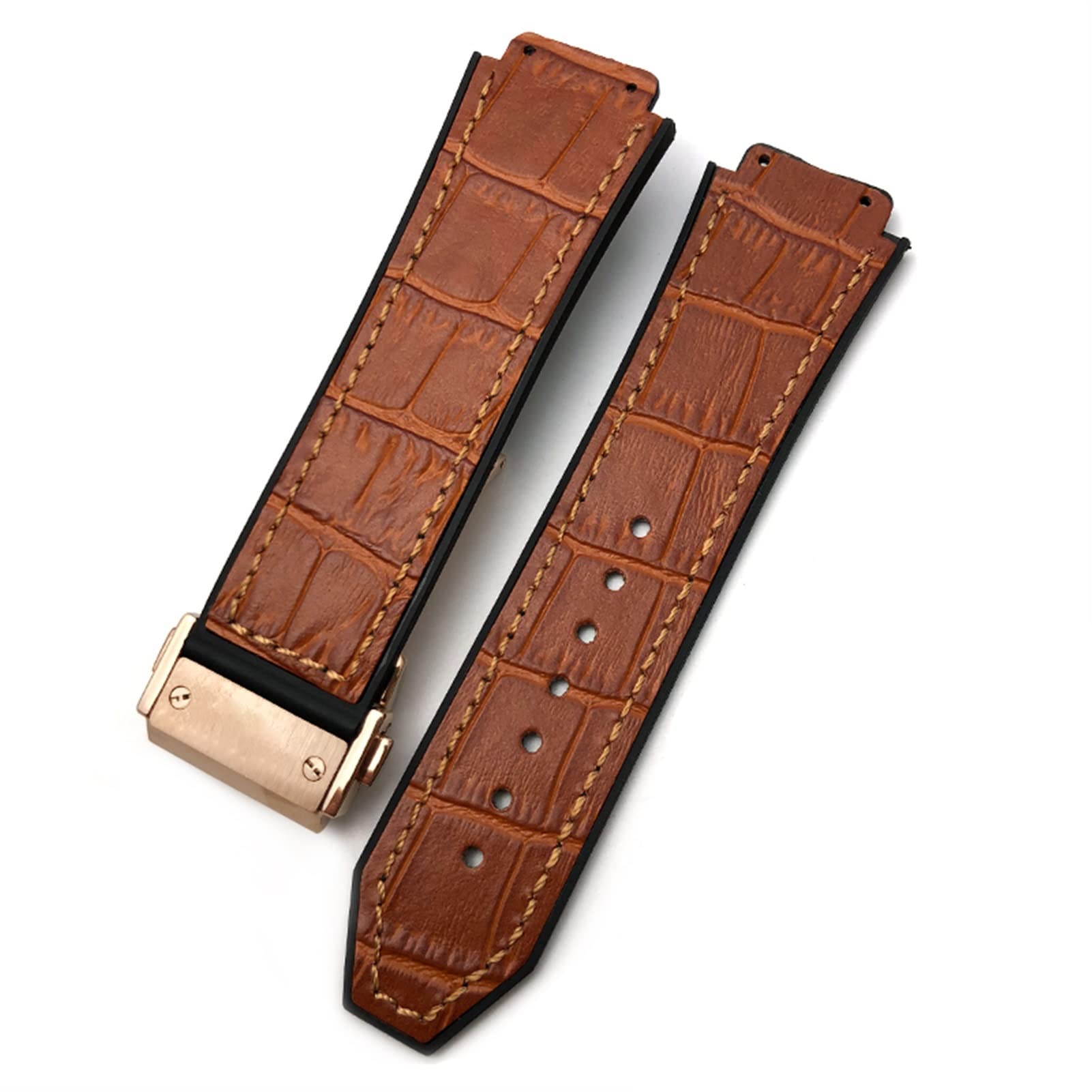 Bracelet silicone sport Hublot 25mm en cuir pour passer du bureau à la salle de sport