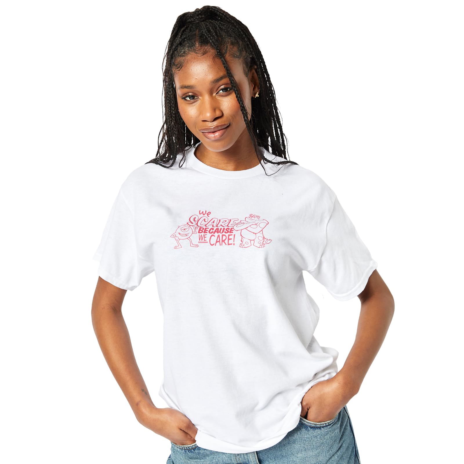 Skinnydip Women's White Disney Monsters Inc T-Shirt