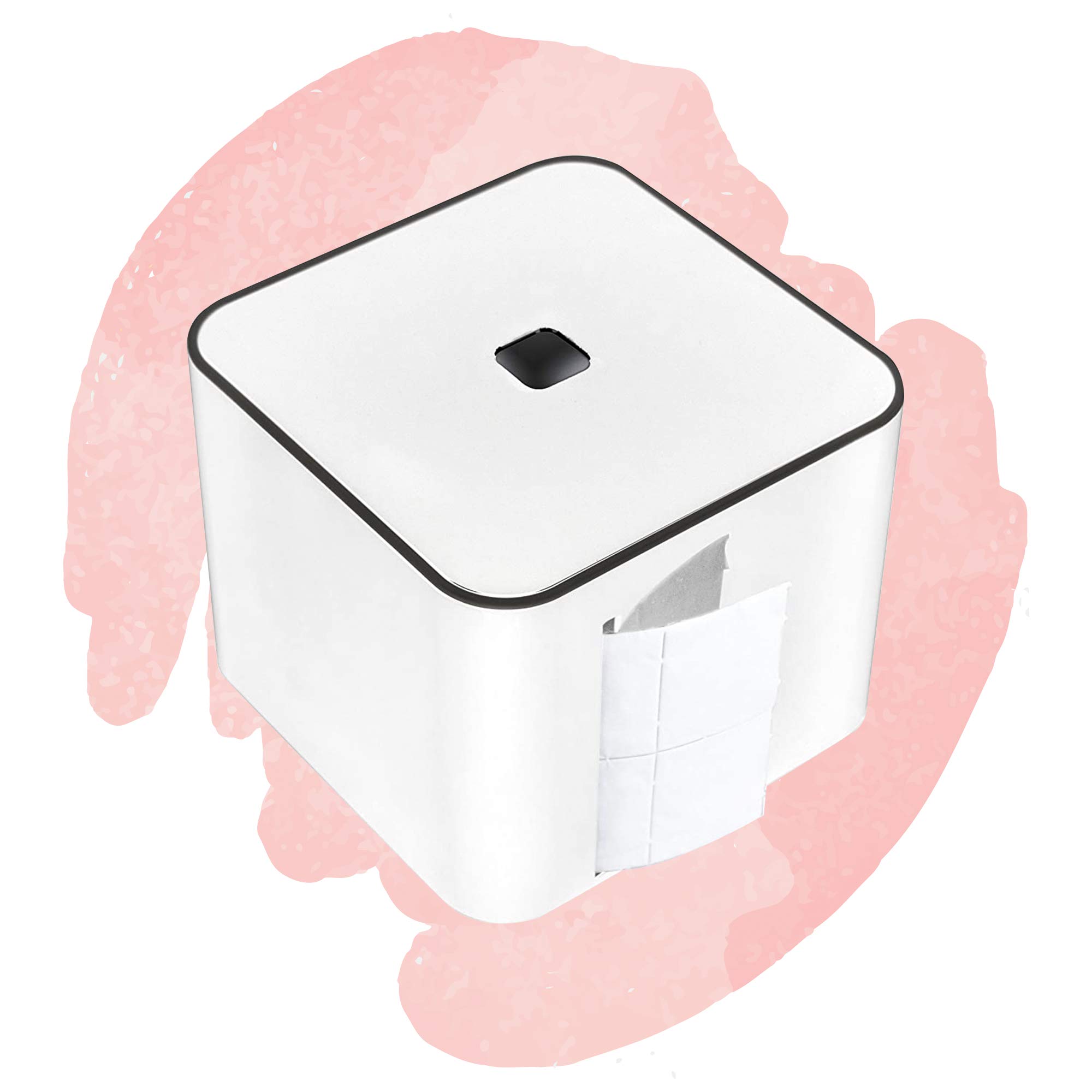Clean Pad Box - The Cube - elegante Clean Pad Spender für Nägel Design - für professionelle Nagelstudios entwickelt und ideal für Anfänger - Clean Pads für professionelle Gelnägel