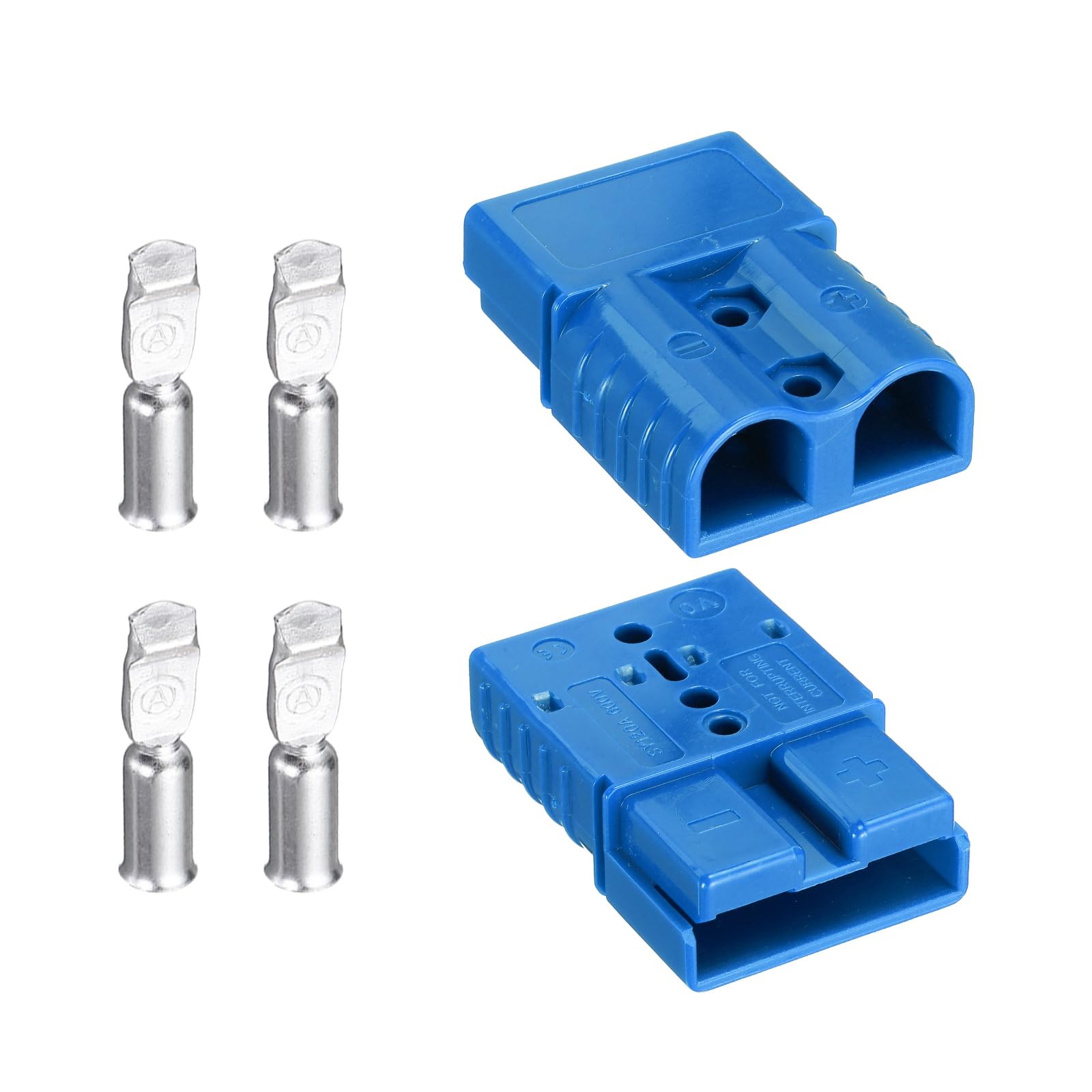 Photo 1 of MECCANIXITY Battery Power Connector,120A 2AWG,4AWG,6AWG Wire Harness Plug Kit Battery Quick Connect/Disconnect Jumper Cable Plug Connectors for Winch Auto Car Trailer Driver,Blue,2Set
