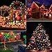 C9 Opaque Replacement Christmas Lights Bulbs Vintage Incandescent Red Green Blue White Orange Glass for Xmas String Lights Outdoor Indoor Holiday Decorations (E17 Base, 25 Count Multicolored)