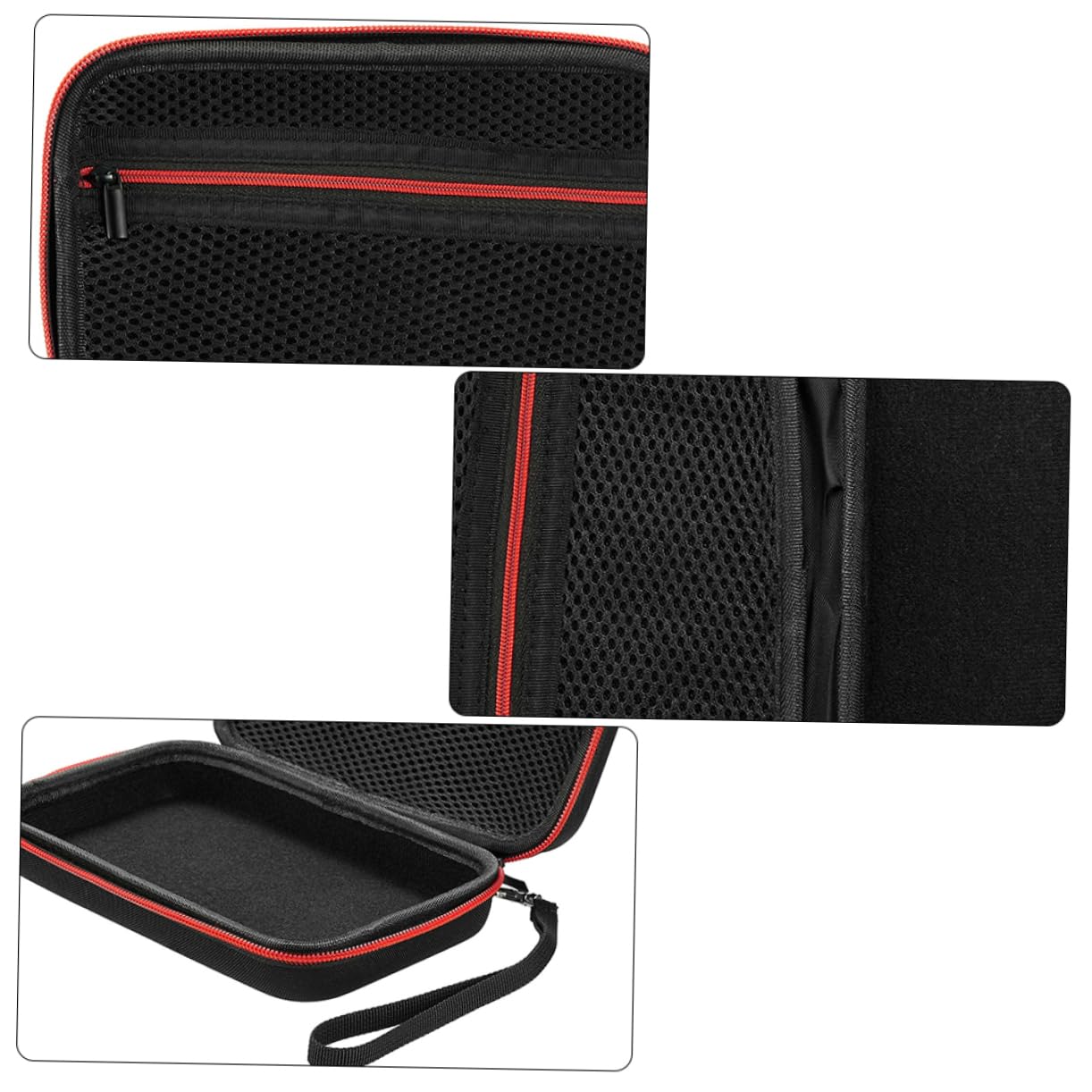 Estuche Protector de Eva para Termómetro Digital de Frente, Rojo, Portátil Prueba de Golpes, con Cordón para Guardar y Proteger