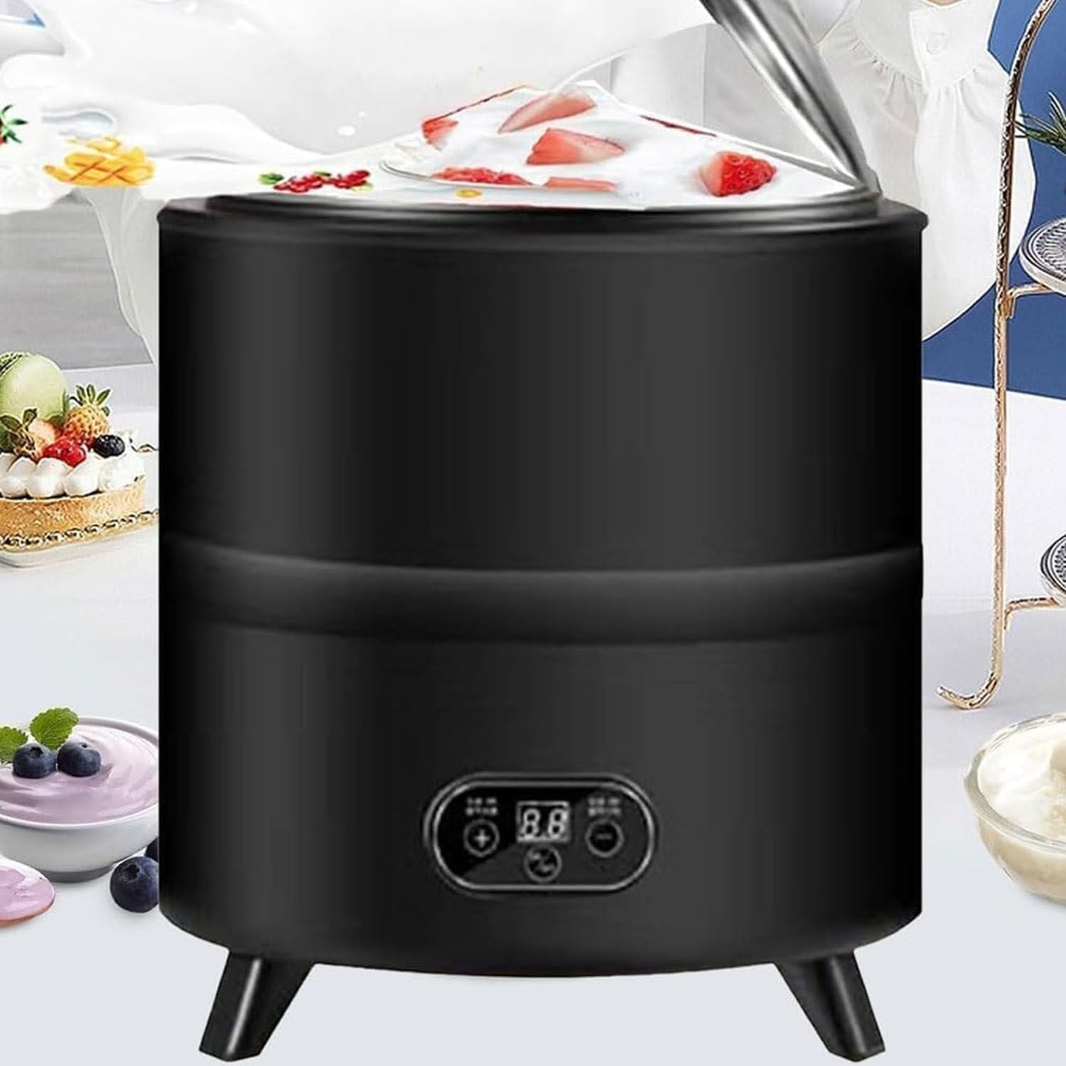 Máquina comercial de fermentación de yogur, máquina automática de temperatura constante para yogur casero Natto Rice Wine, 12L