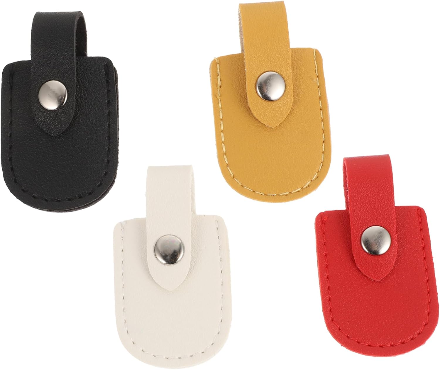 4pcs Cuticle Scissor Bag Manicure Scissor Pouch Storage Holder for Fingernail Clippers