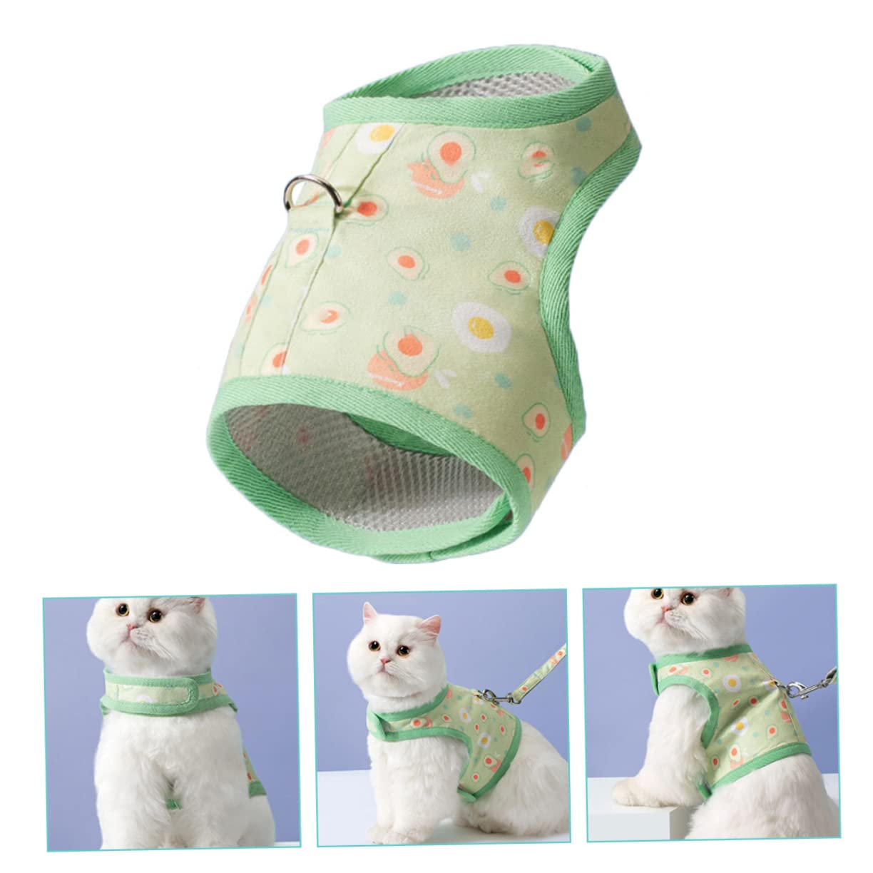 Toddmomy 4juegos Arnés De Mascota con Correa Diseño De Aguacate Arnés De Malla Transpirable para Perros y Gatos para Paseos y Entrenamiento
