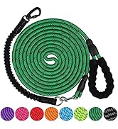 Dog Leash - 5FT 10FT 15FT 20FT 30FT 50FT 100FT Heavy Duty Leash with Swivel Lockable Hook and ,Re...