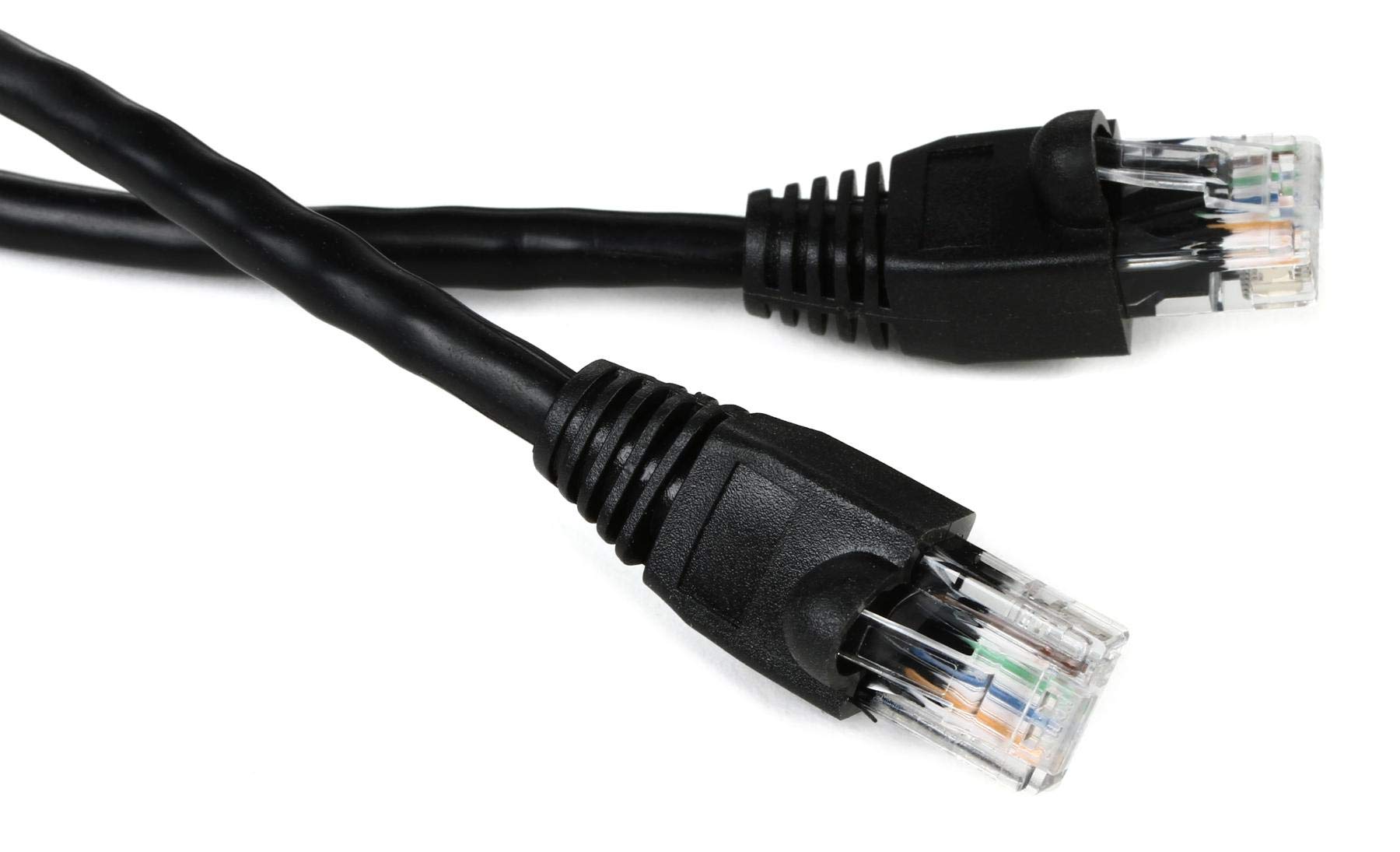 Hosa CAT-503BK Cat 5e Cable, 8P8C to Same, 3 feet
