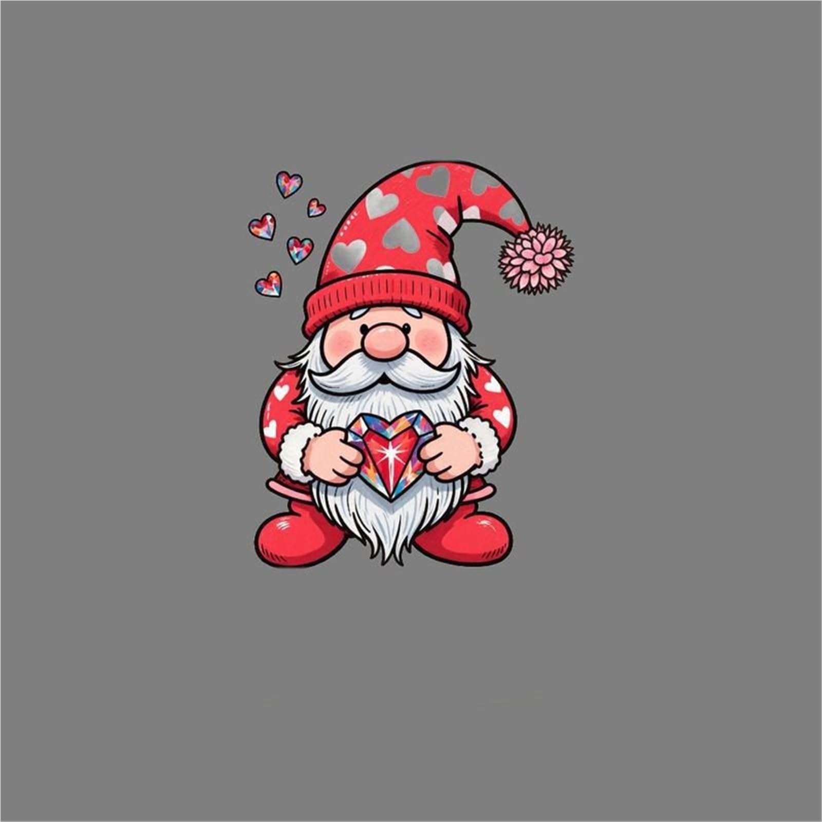 HAfgDJ 1Pc Cartoon Gnome Sticker Waterproof Self-Adhesive Decal for Car Window, Body Skateboard Motorcycle