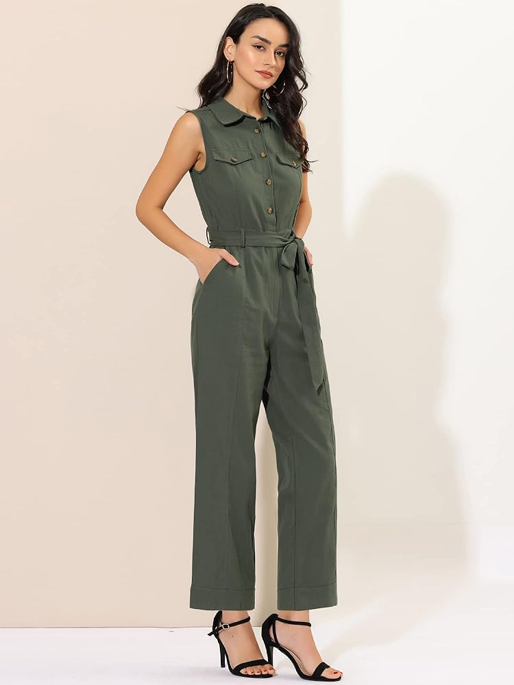 Amazon.com: Allegra K Women's Wide Leg Jumpsuit 2024