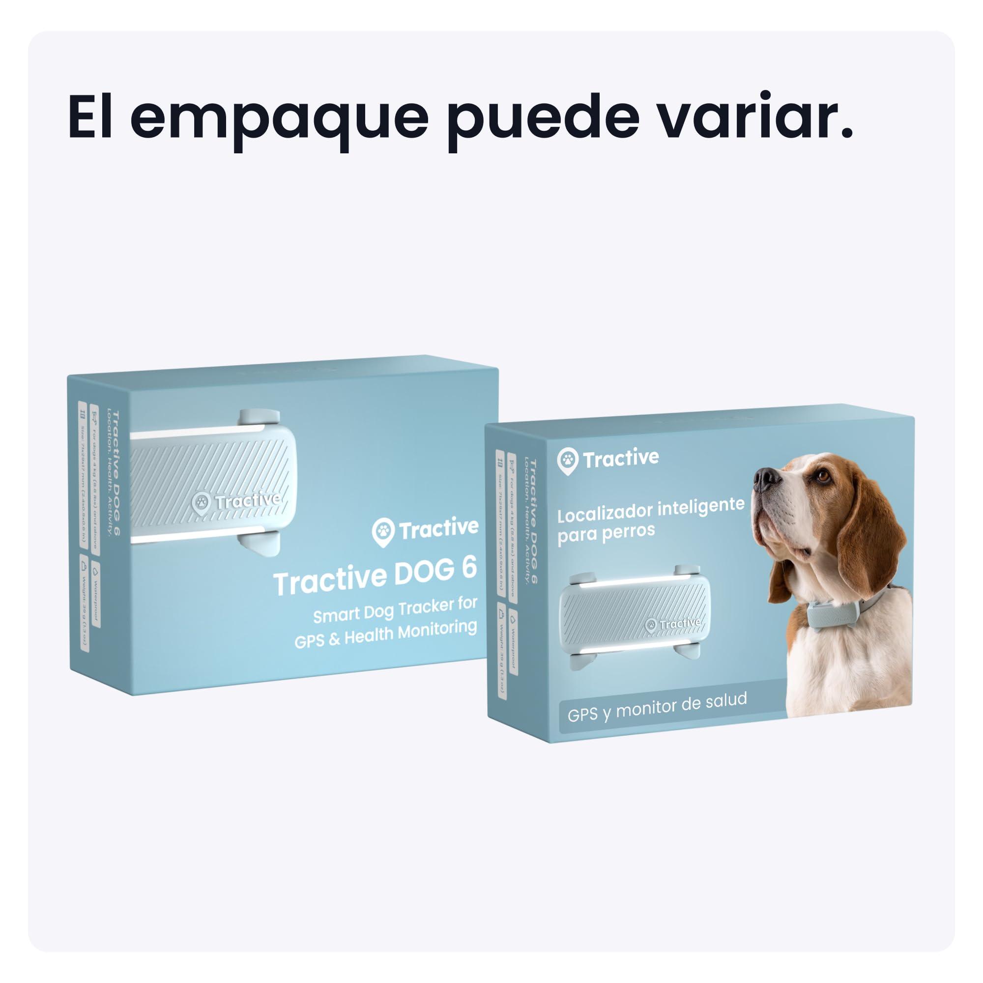 Tractive - GPS perros | 2025 Edición | N.º 1 del mercado | Localización en tiempo real | Alertas antifuga | Monitor de actividad | Avisos de salud | Seguimiento de ladridos (Menta)