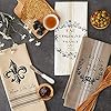 DII Cotton French Jacquard Dish Towels, Set of 3, Decorative Tea Towels for Everyday Kitchen Cooking and Baking-French Macaroons #1