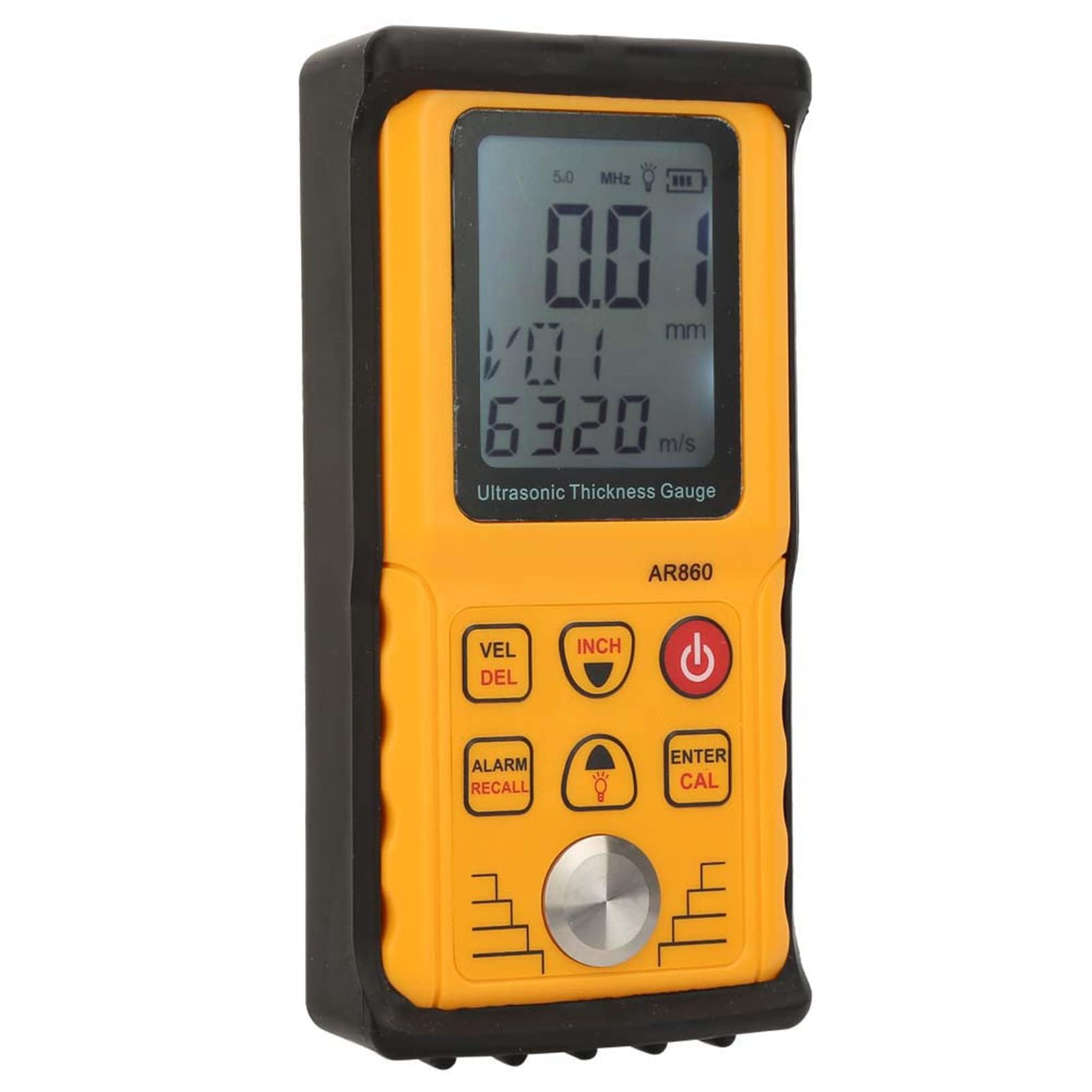 SMART SENSOR AR860 Misuratore di Spessore Digitale Gamma di Misurazione 1.0-300.0mm (Acciaio) per Metallo, Plastica, Ceramica, Vetro