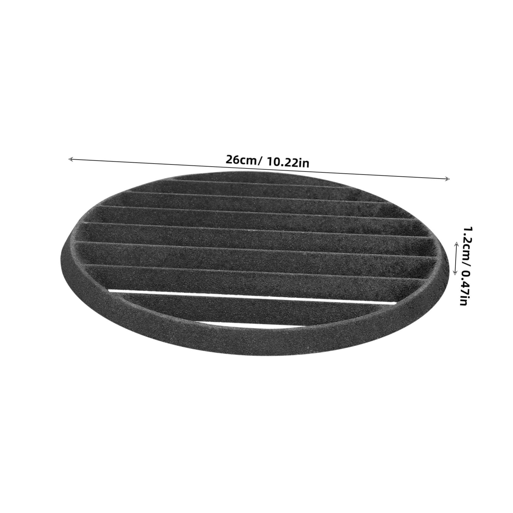 Kisangel Grille Ronde de Cuisson en Fonte pour Foyer Extérieur et Camping