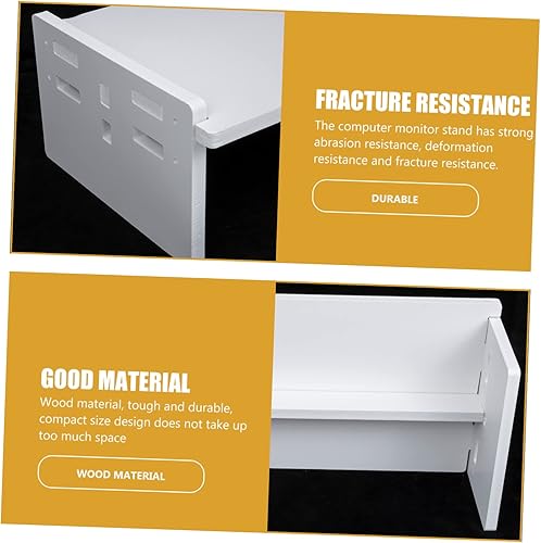 Miniatura 9 de ARTIBETTER Elevador de madera para computadora Soporte para monitor de escritorio para dormitorio de oficina en casa