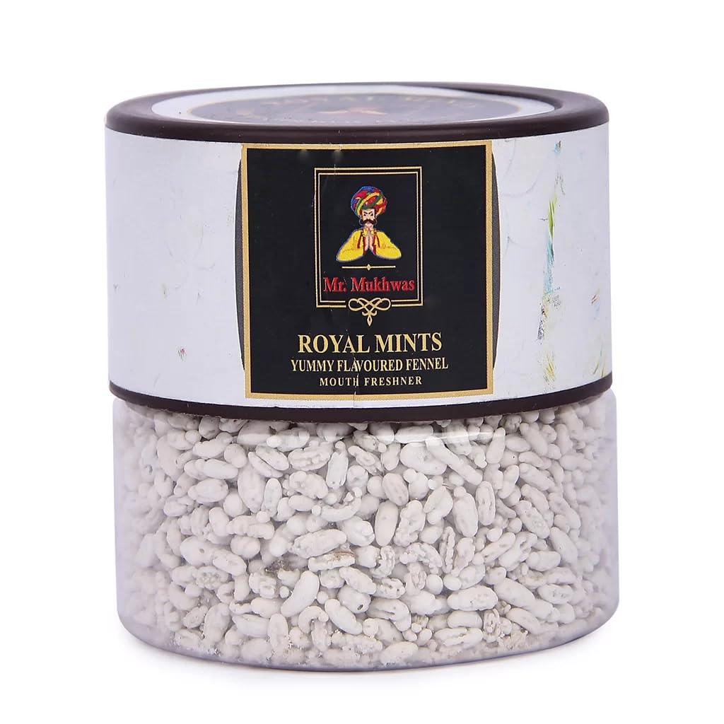 Mr Mukhwas Royal Mints - Regal Freshness Infused with Delicious Fennel Flavors - Good For Digestion, Good For Bad Breath, After Meal and Drink, Mouth Freshener | 160 gm (B0CPY31GD1) Amazon Price History, Amazon Price Tracker